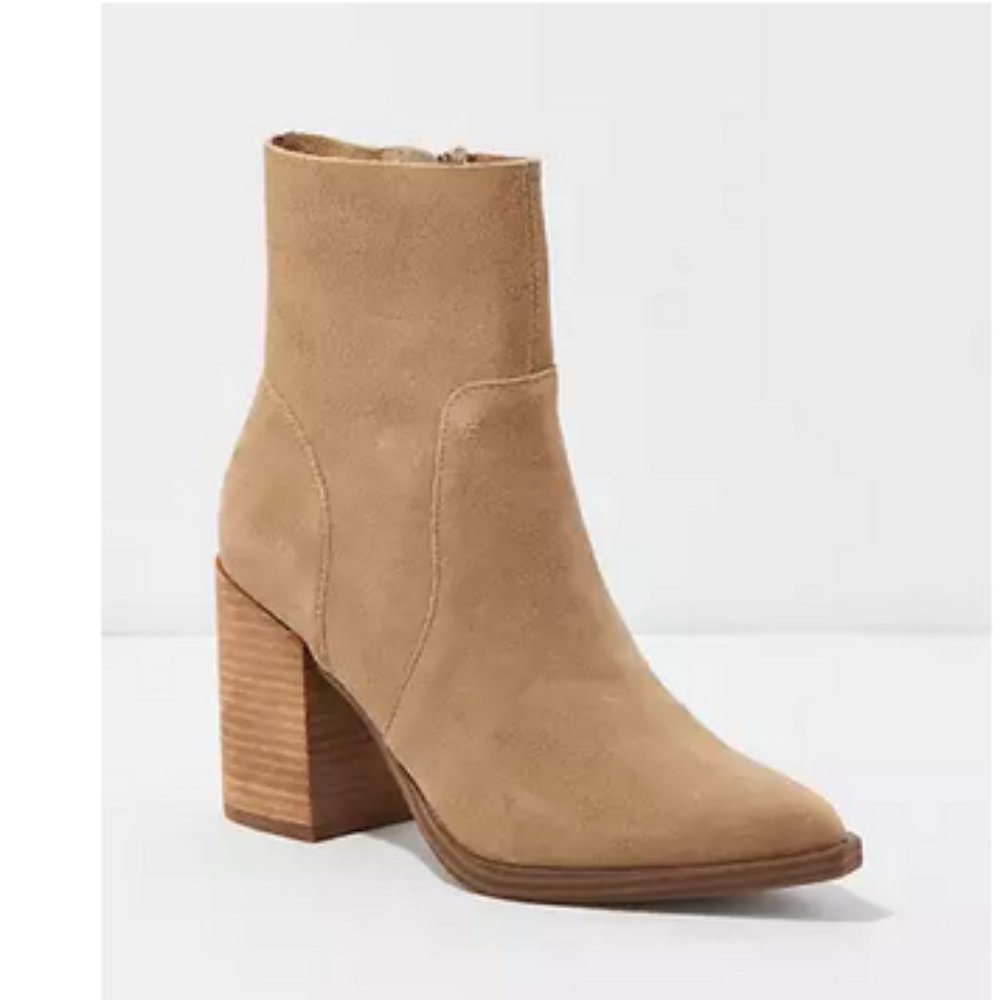 New Steve Madden Suede Leather Pointed Toe Ankle Boots Size 9.5 - Picture 3 of 12